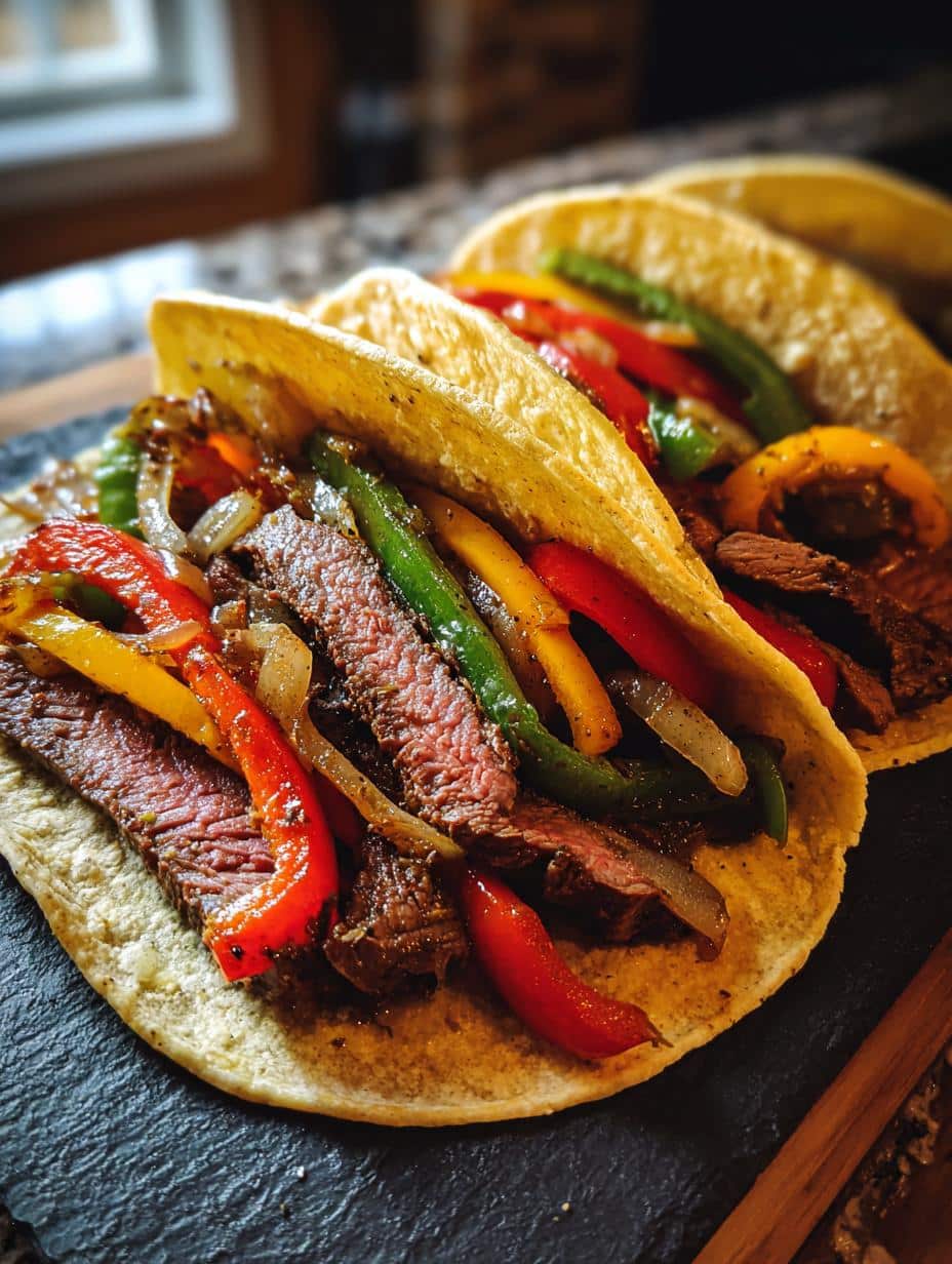sheet pan steak fajitas - detail 1