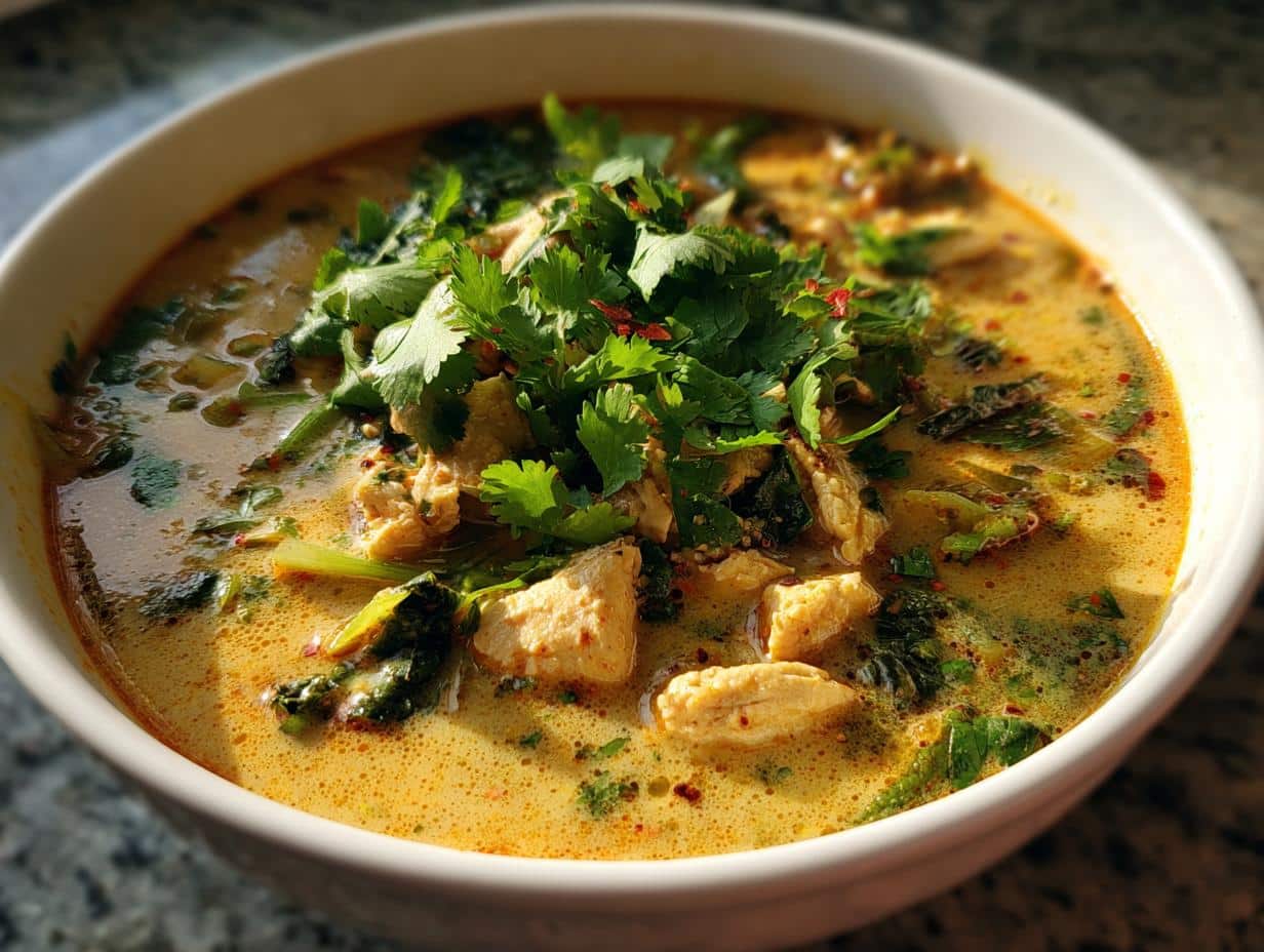 Thai Tom Kha Gai Soup: 5 Steps to Comforting Bliss 3 thai tom kha gai soup