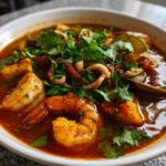 thai tom yum soup seafood