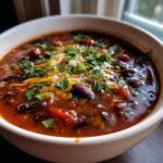 three bean chili soup