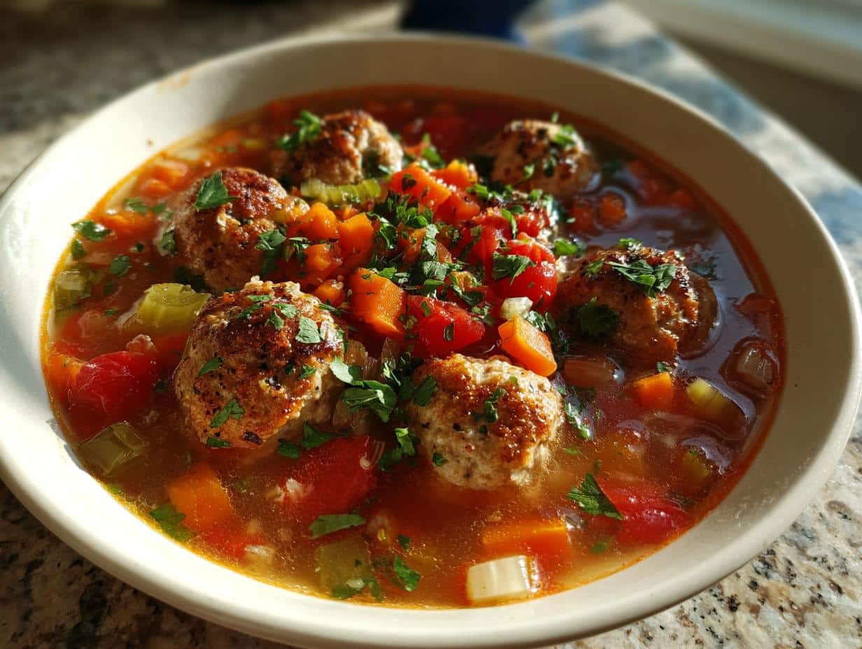turkey meatball soup italian