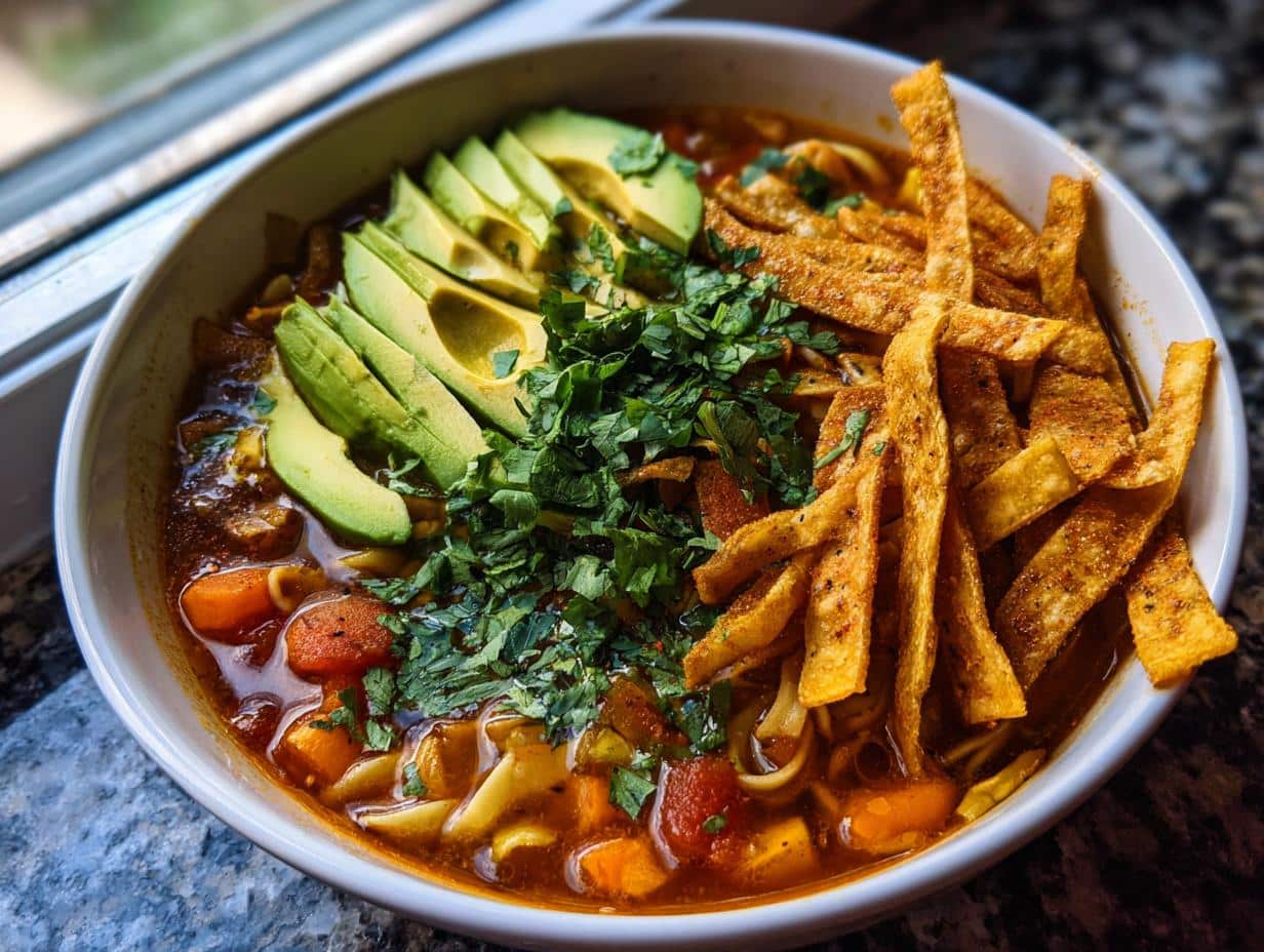 vegan tortilla soup