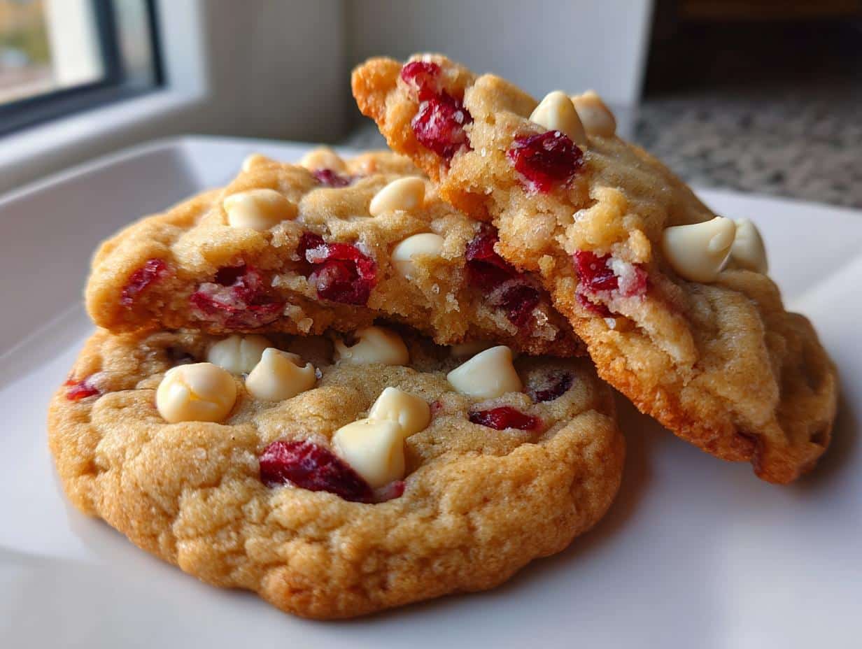 white chocolate cranberry cookies