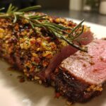 Air Fryer Garlic Rosemary Lamb Loin