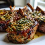 Air Fryer Herb-Crusted Lamb Chops