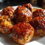 Air Fryer Honey Sriracha Turkey Meatballs