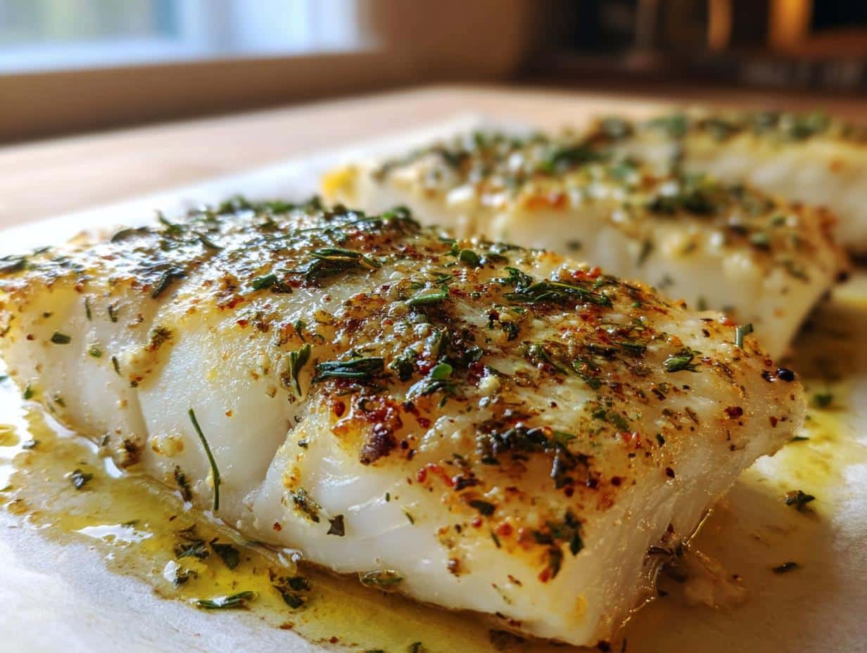 Baked Cod Portions (Lemon Herb)