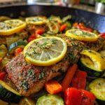 Baked Fish with Vegetable Medley