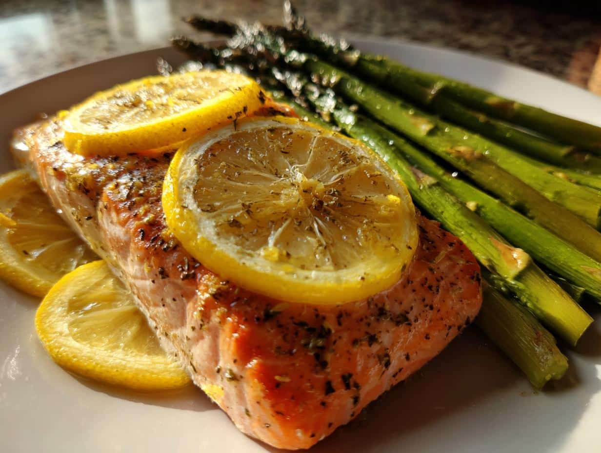 Baked Salmon with Asparagus