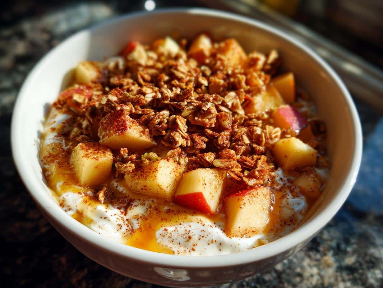 Cottage Cheese Apple Pie Bowl