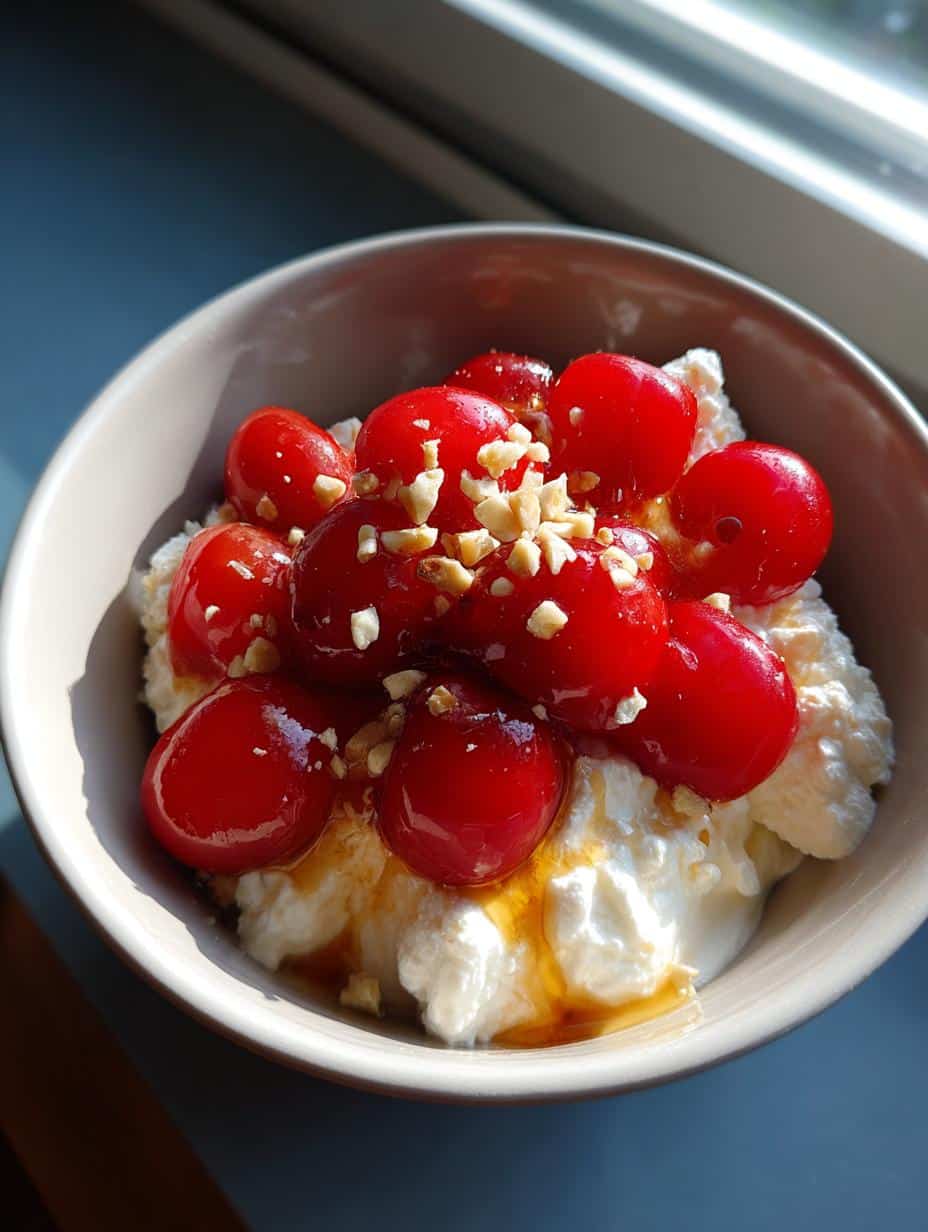Cottage Cheese Cherry Vanilla Bowl: A Joyful Morning Treat 4 Cottage Cheese Cherry Vanilla Bowl - detail 1