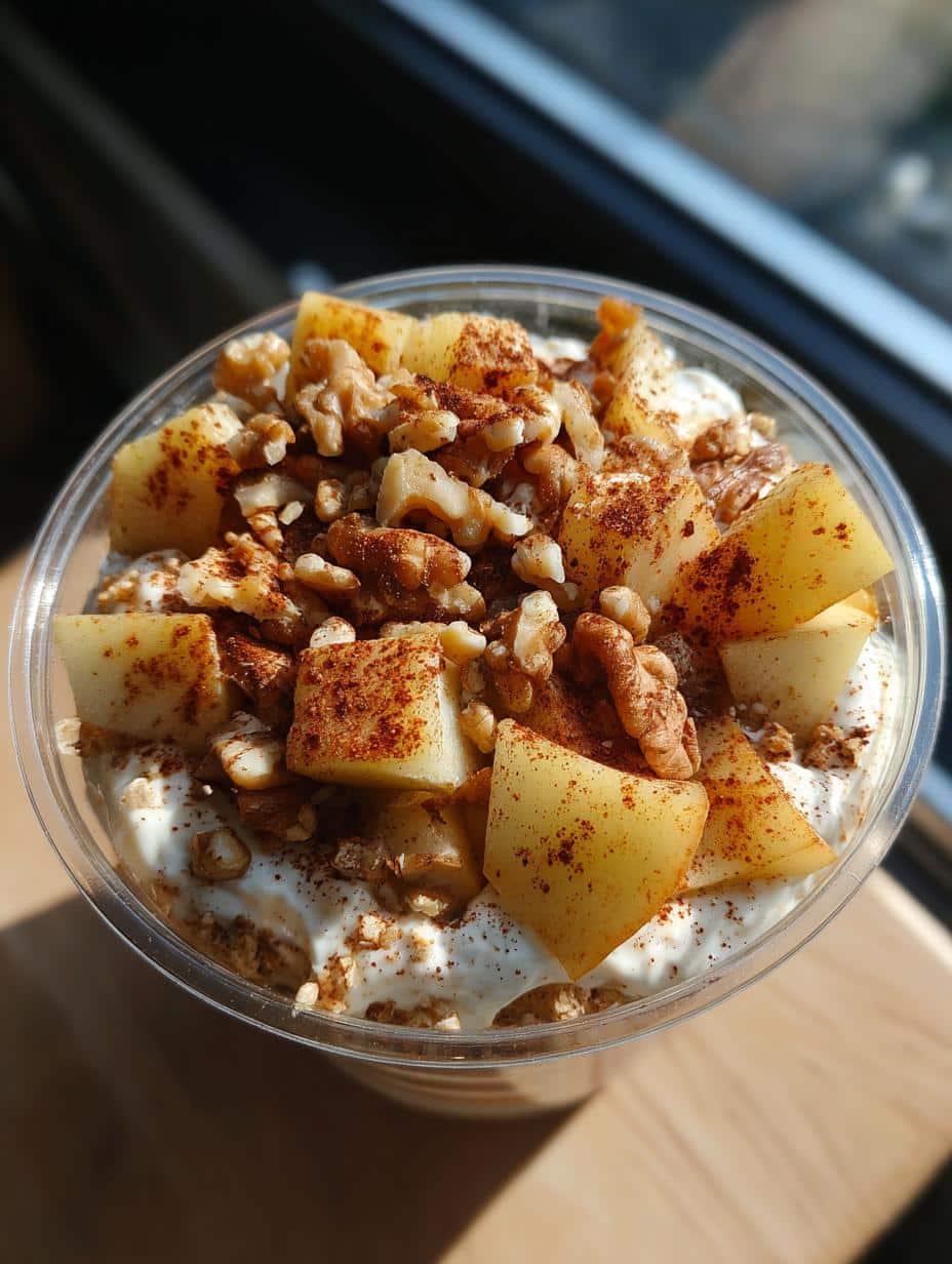 Cottage Cheese Pear Cinnamon Bowl - detail 1