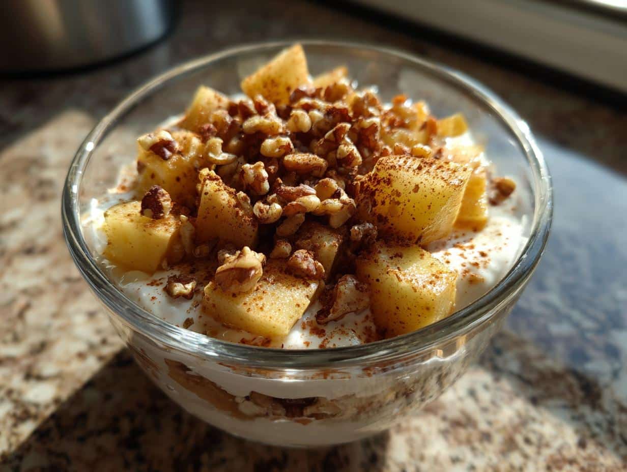 Cottage Cheese Pear Cinnamon Bowl