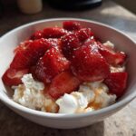 Cottage Cheese Strawberry Shortcake Bowl