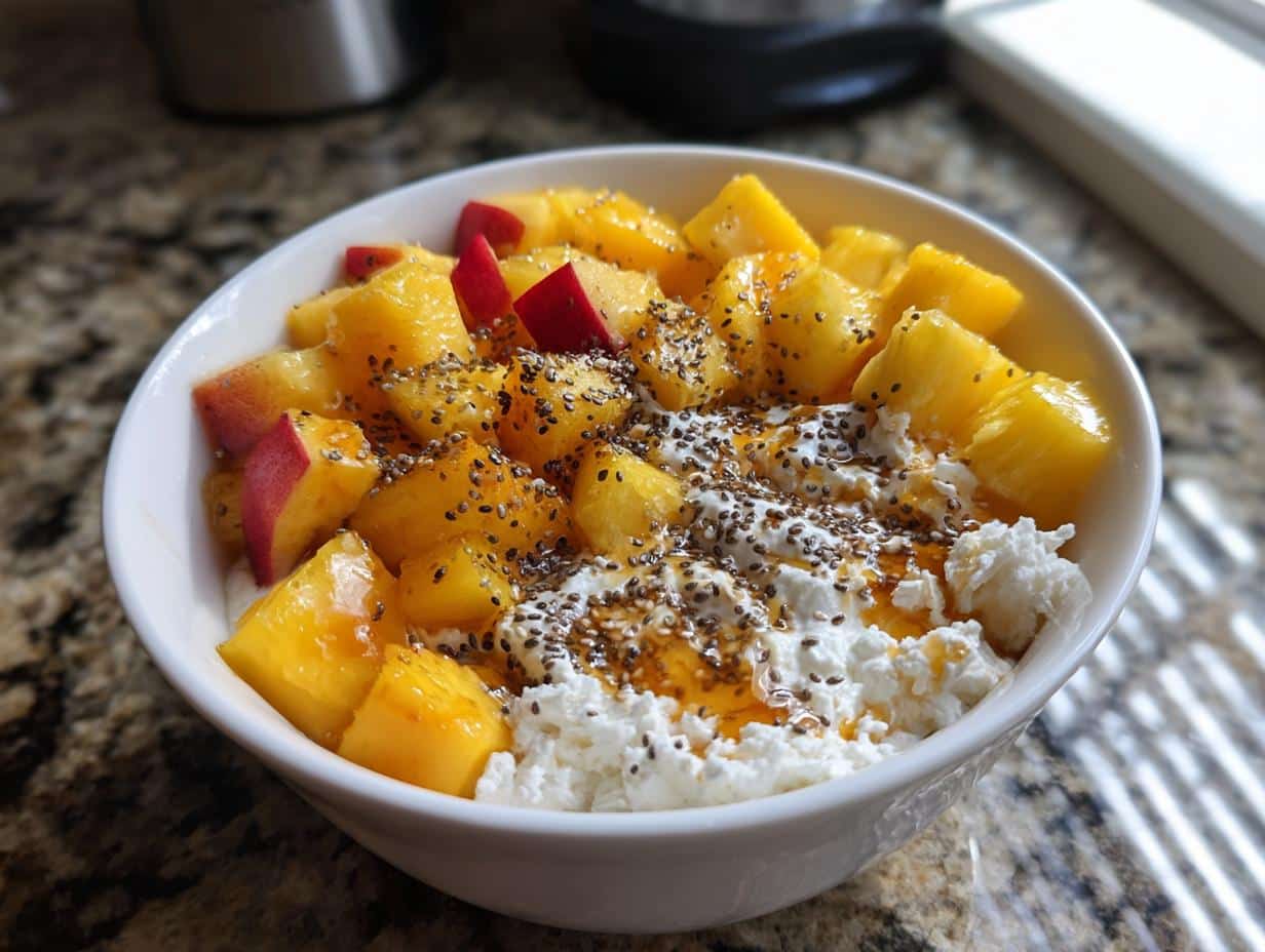 Cottage Cheese Tropical Bowl (Mango, Pineapple)