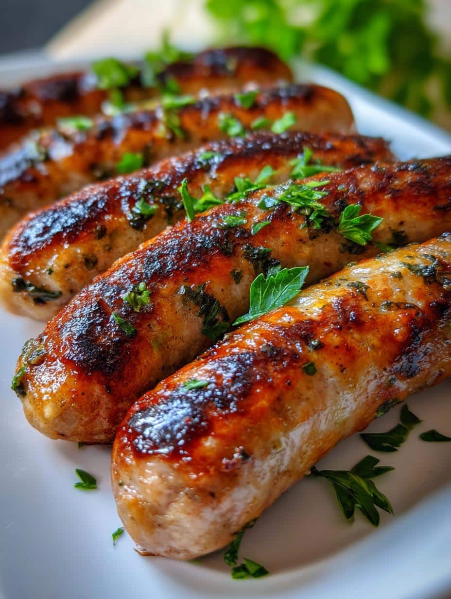 Grilled Chicken Sausages (Prep 5) - detail 1