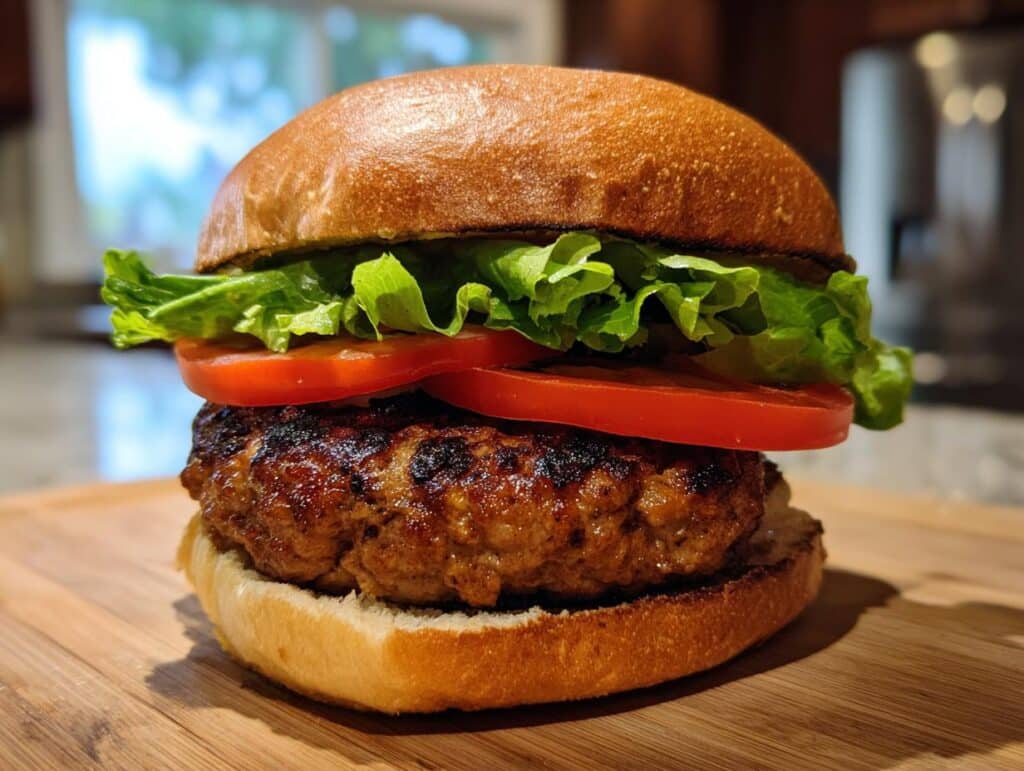 Grilled Turkey Burgers (35g Protein)
