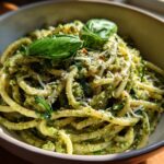 Protein Pumpkin Seed Pesto Pasta (22g)