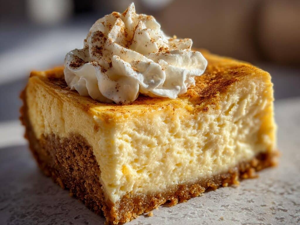 eggnog cheesecake bars