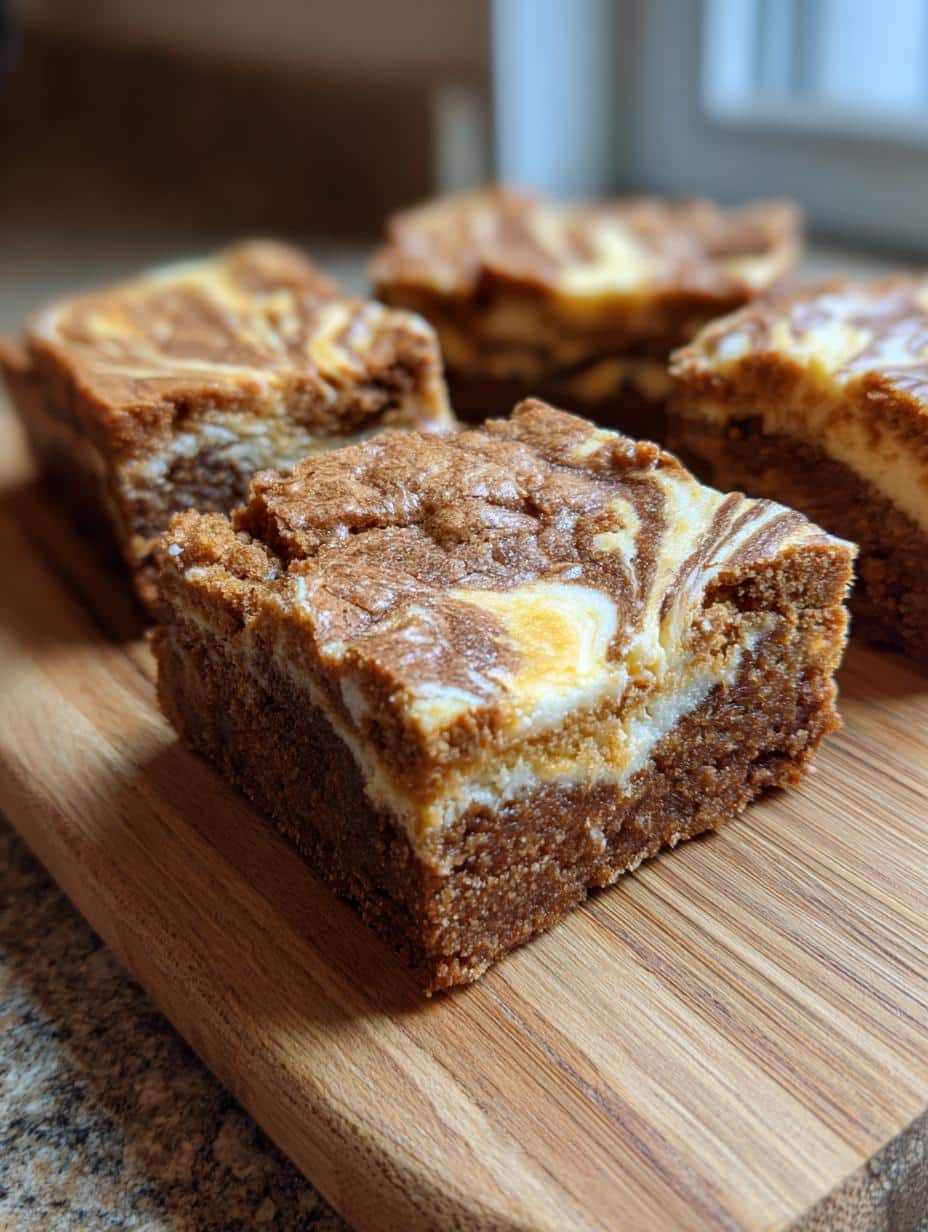 gingerbread blondies cream cheese - detail 1