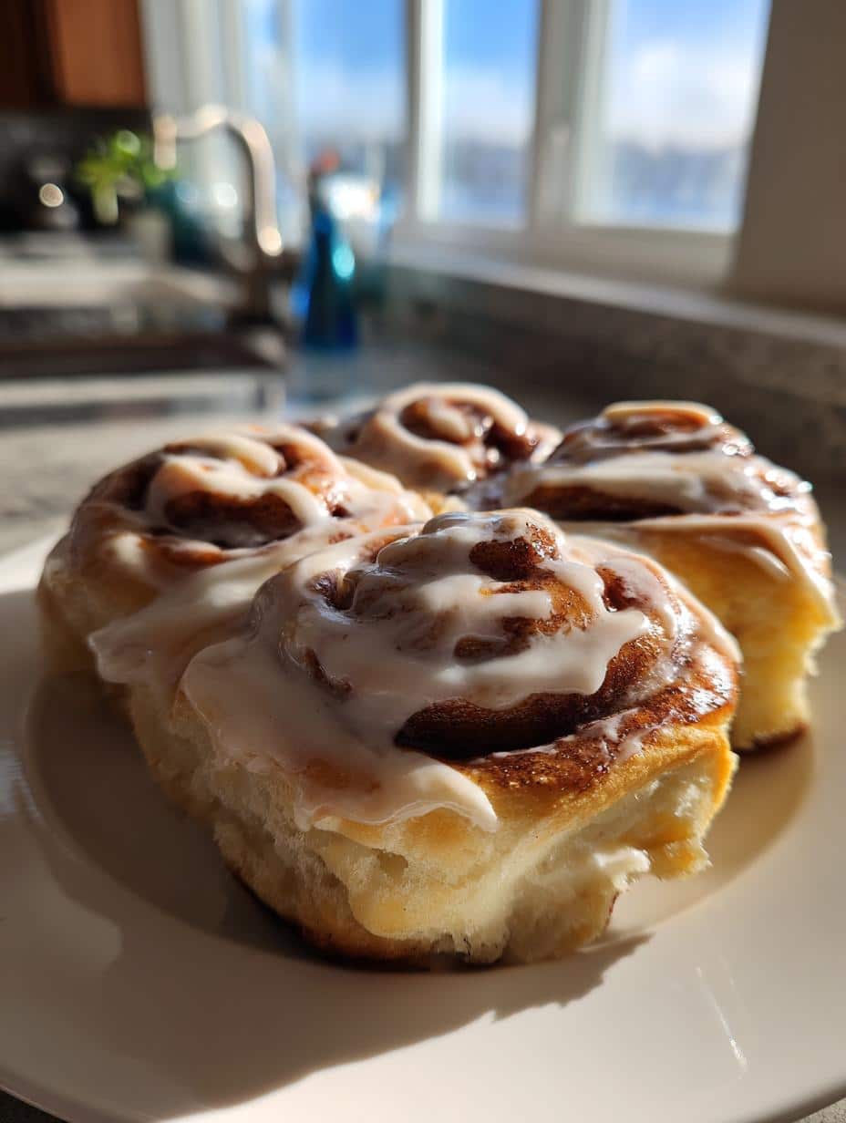 holiday morning cinnamon rolls - detail 1