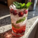 white holiday mocktail