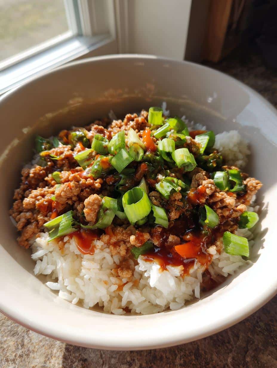 Bang Bang Ground Turkey Rice Bowls - detail 1
