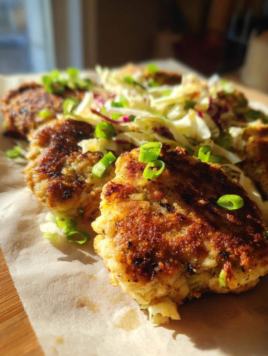 Chicken Patties with Cabbage and Slaw - detail 1