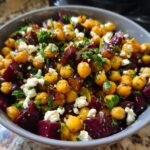 Chickpea Beet Feta Salad
