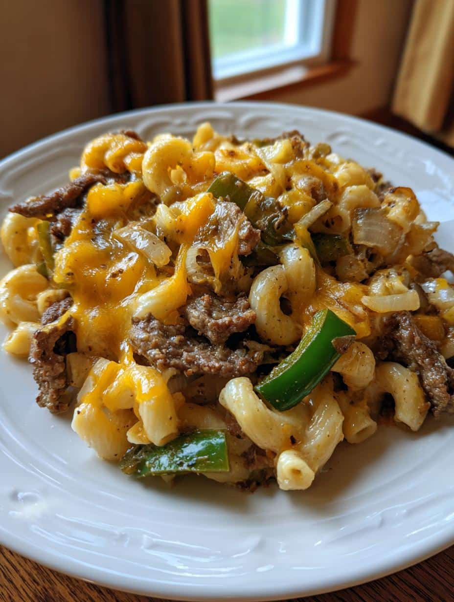Creamy Philly Cheesesteak Mac & Cheese - detail 1