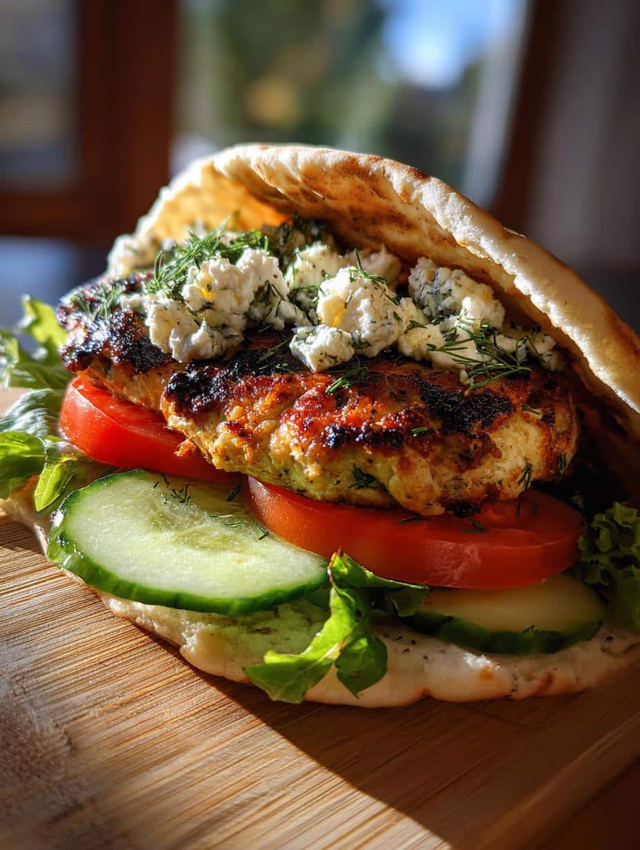 Greek Chicken Burgers - detail 1