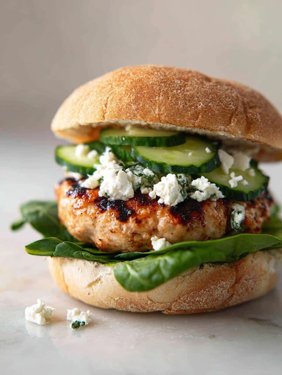 Greek Chicken Burgers - detail 1