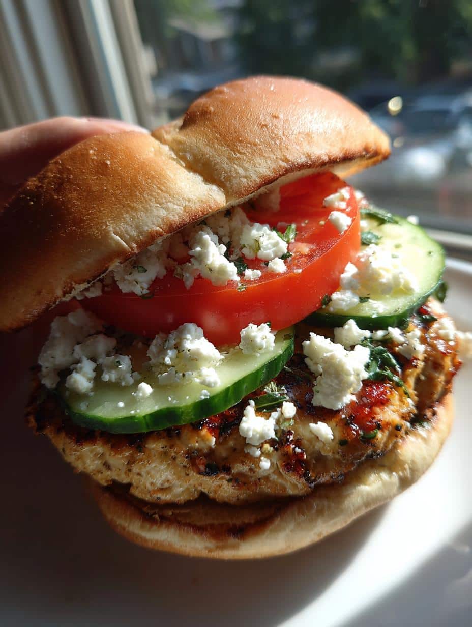 Greek-Style Chicken Burgers: 5 Reasons You'll Love Them 3 Greek-Style Chicken Burgers - detail 2