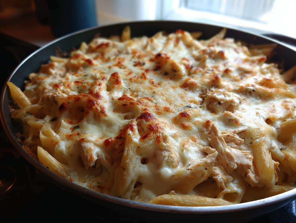 High-Protein Chicken Alfredo Bake: 5-Minute Comfort Delight 3 High-Protein Chicken Alfredo Bake