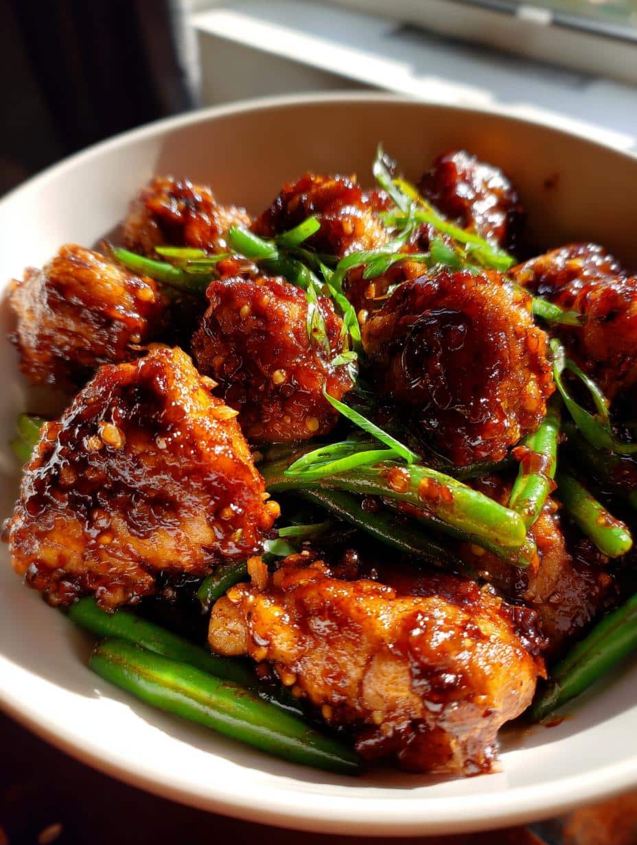 Honey Garlic Chicken with Green Beans - detail 1
