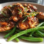 Honey Garlic Chicken with Green Beans