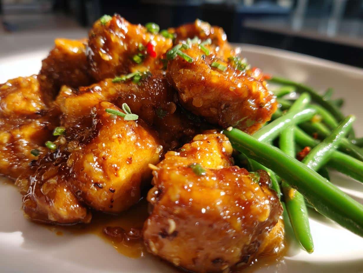 Honey Garlic Chicken with Green Beans