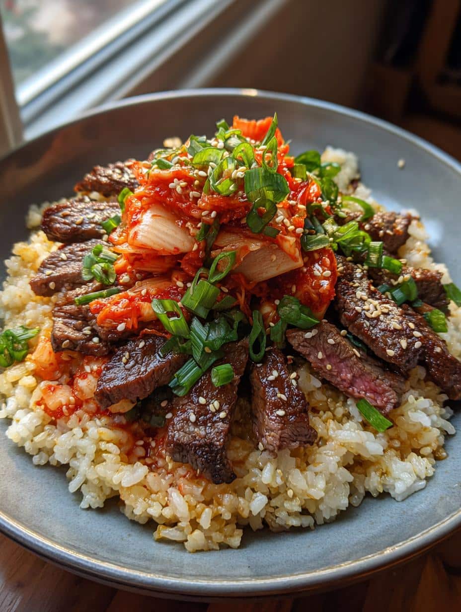 Korean BBQ Steak Rice Bowls - detail 1
