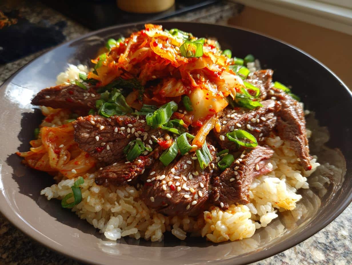 Korean BBQ Steak Rice Bowls