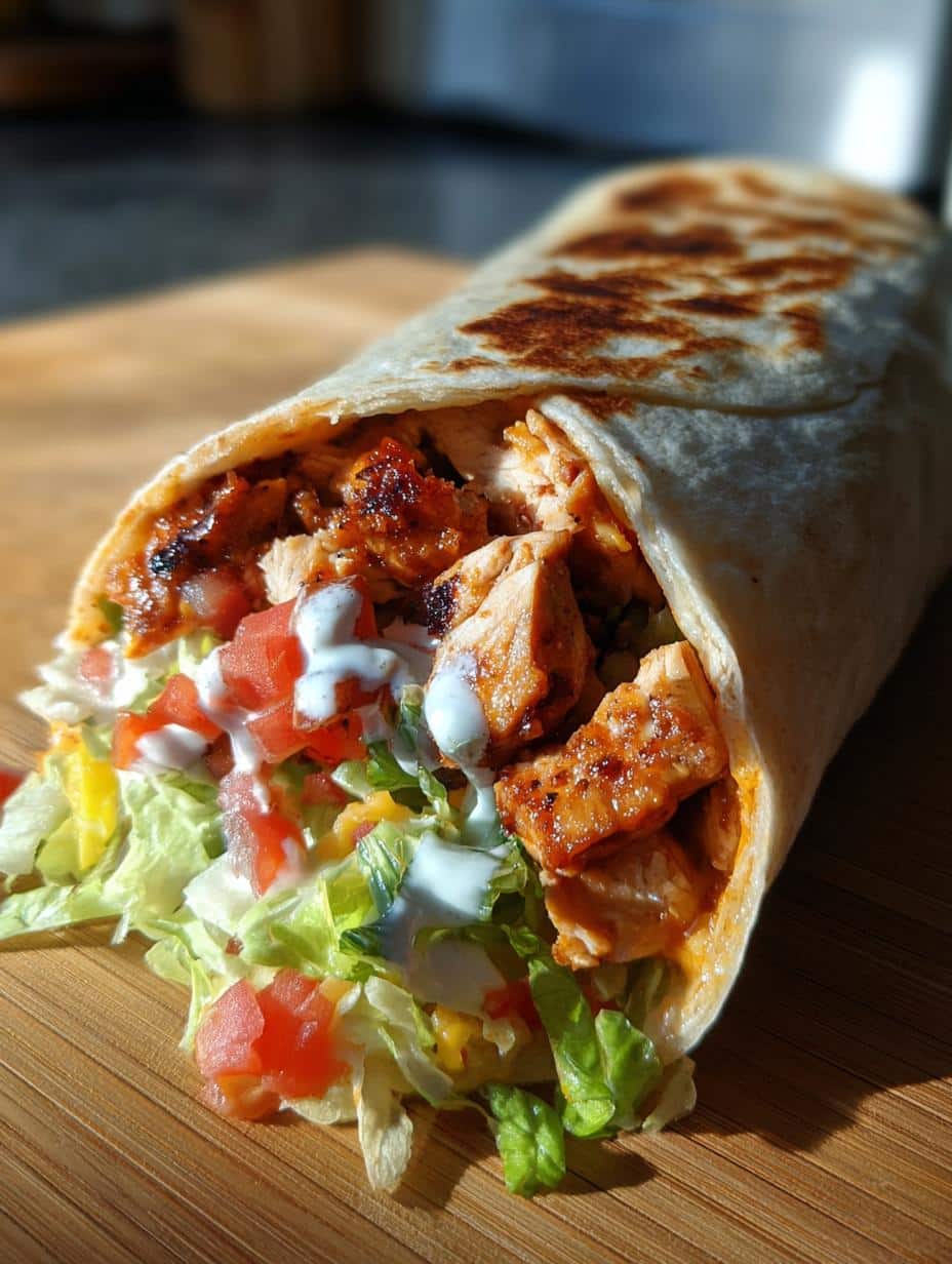 Smoky Chipotle Ranch Grilled Chicken Burritos - detail 1