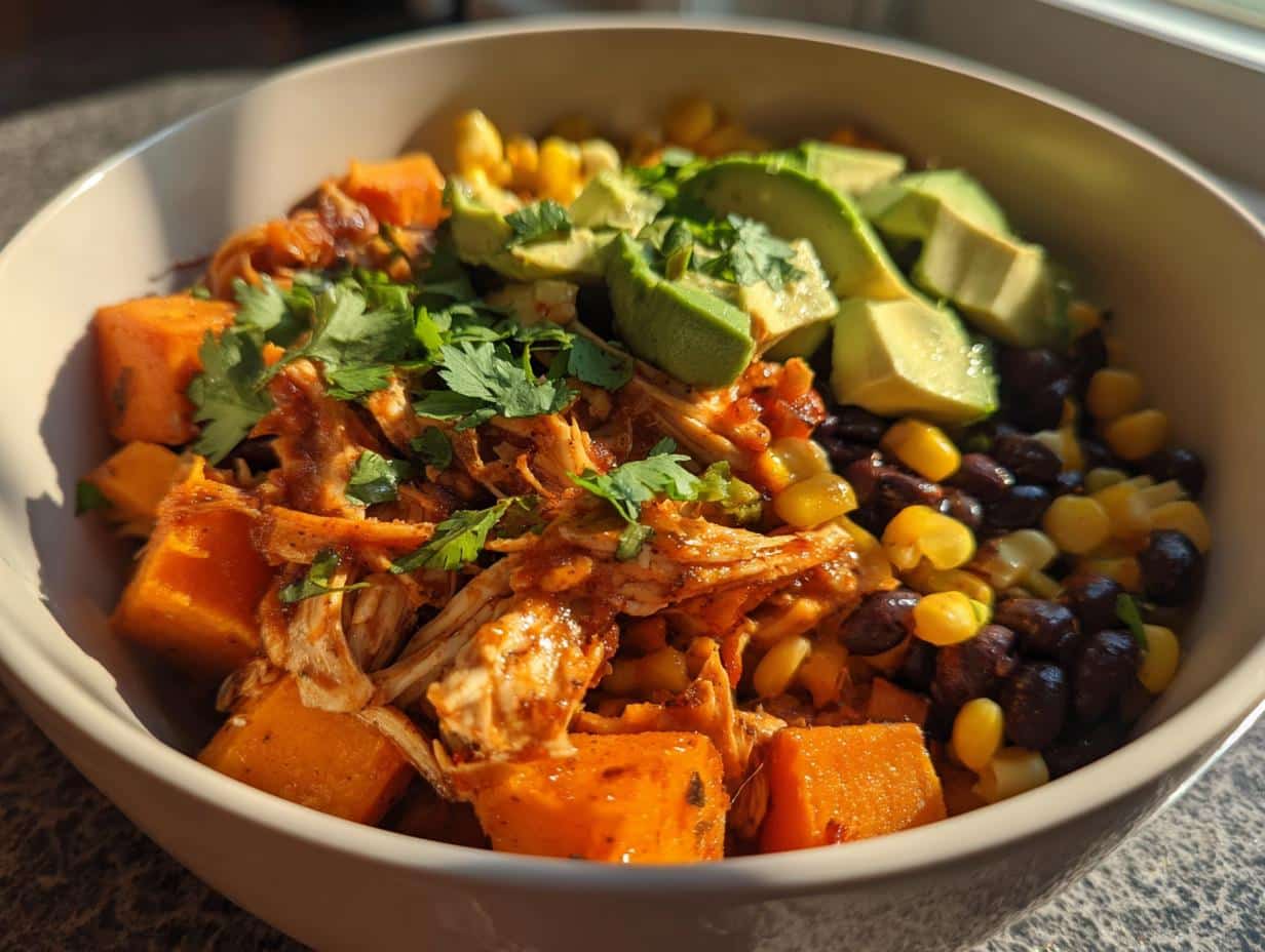 BBQ Chicken Sweet Potato Bowl