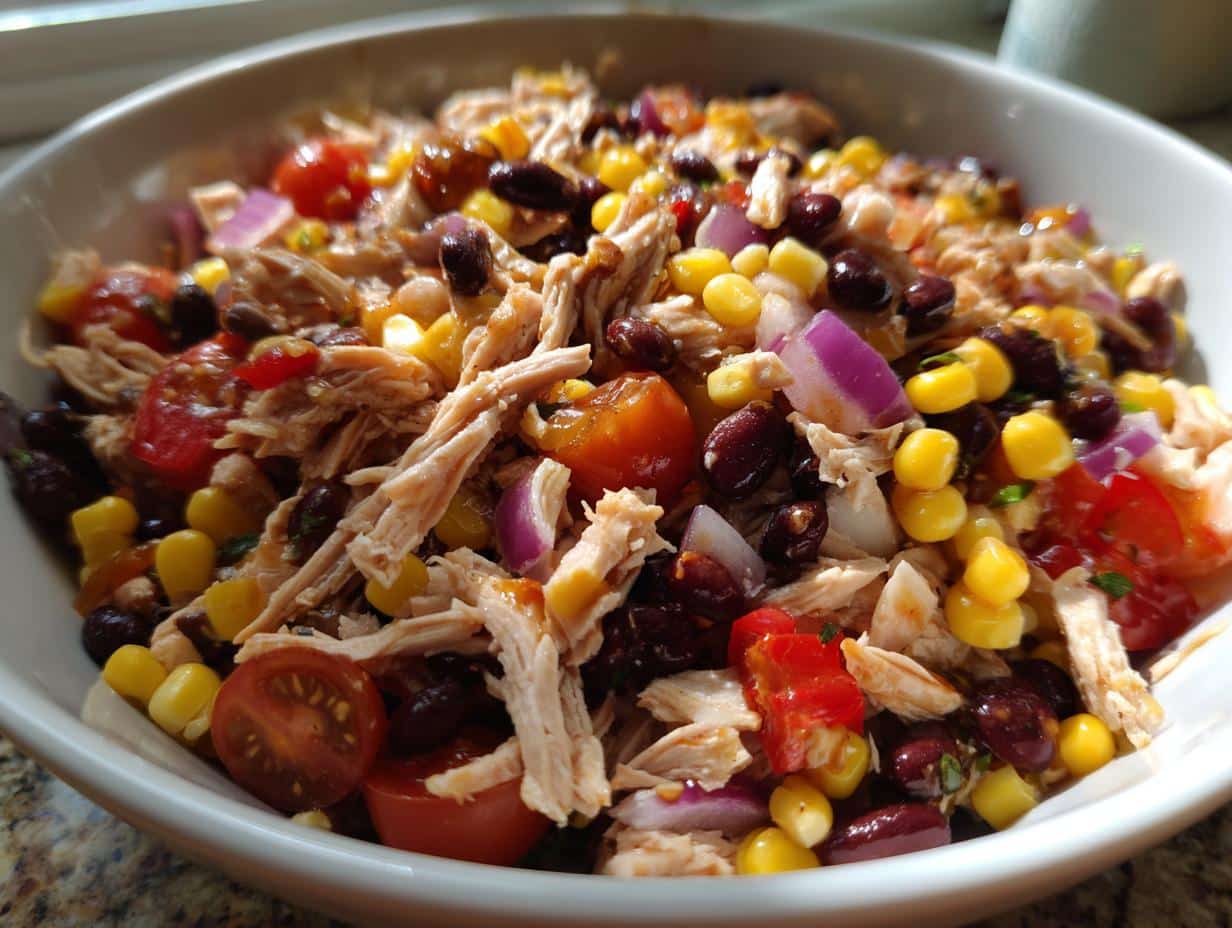 BBQ Chicken and Bean Salad