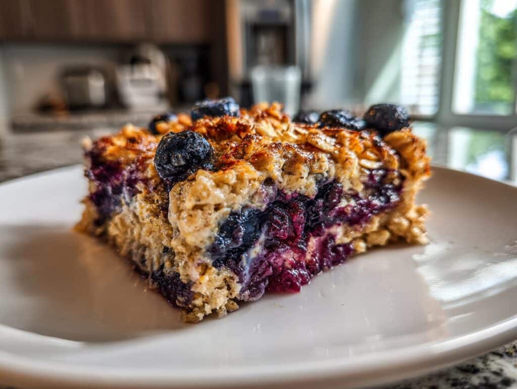 Blueberry Cottage Cheese Breakfast Bake
