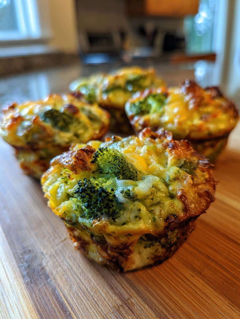 Broccoli Cheddar Rice Cups - detail 1