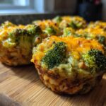 Broccoli Cheddar Rice Cups