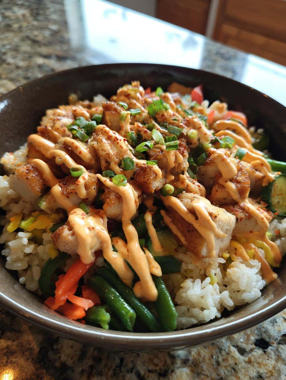 Chicken Bowl with Bang Bang Sauce - detail 1