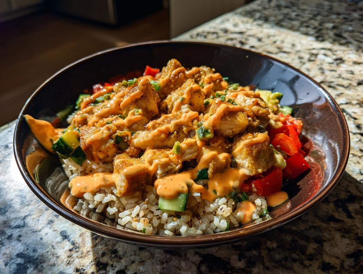 Chicken Bowl with Bang Bang Sauce