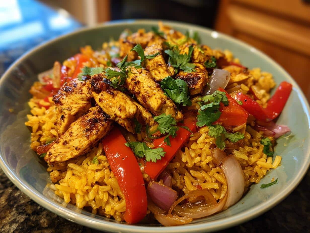 Chicken Fajita Rice Bowls