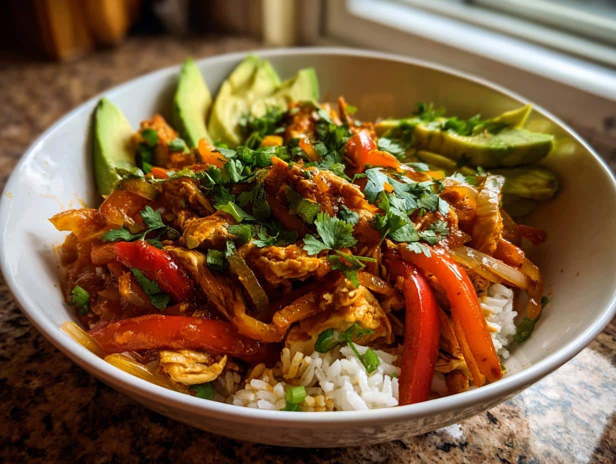 Chicken Fajita Rice Bowls