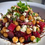 Chickpeas, Beet, and Feta Salad